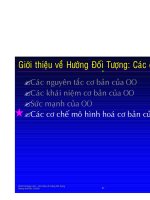 Các cơ chế mô hình hóa của OO