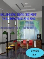 Hai đường thẳng song song và hai đường thẳng chéo nhau (GVG 27.11.08)