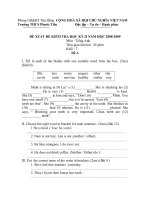 Đề thi + Đáp án AV 7 (HKII)