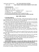 DỰ THẢO PHƯƠNG HƯỚNG