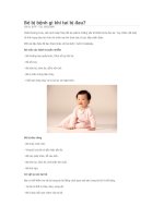 BE BI BENH GI KHI TAI BI DAU