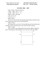 de thi hoc sinh gioi (truong thi tran)de thi va dap an mon toan va TV lop 4,5.doc