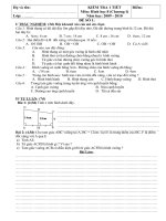 ĐỀ KIỂM TRA HÌNH 8_CHƯƠNG I