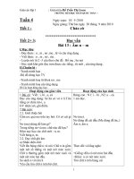 Giáo án lớp 1 cả ngàyTuần 4 CKTKN