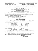 Quyết định thành lập BCĐ ATGT năm 2009