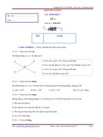 Đề KT 45 phút  - HH 7 (lần 1-đề 2-HKI 10-11)