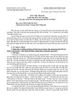Bản thu hoạch 4 năm thực hiện cuộc vận động học tập và làm theo tấm gương đạo đức Hồ chí Minh