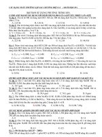 CÁC DẠNG TOÁN THƯỜNG GẶP SAU CHƯƠNG ĐIÊNLI