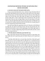 GIẢI PHÁP HẠN CHẾ RỦI RO TÍN DỤNG TẠI NGÂN HÀNG CÔNG THƯƠNG HOÀN KIẾM