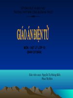 Chuyển động thẳng biến đổi đều(T1)