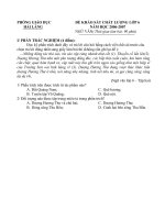 đề thi khảo sát chất luợng lớp 6 môn văn