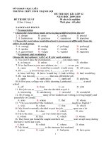 DE THI HKI TIENG ANH 12