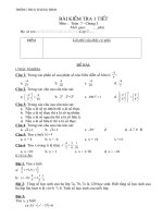 Bộ đề kiểm tra Đại 7(Cả năm)