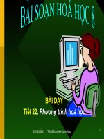 Phương trình hoá học