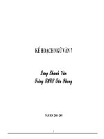 Kế hoạch bộ môn Ngữ văn 7