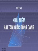 Bài: Tam giác đồng dạng