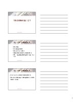 Tổng quan TÀI CHÍNH QUỐC TẾ