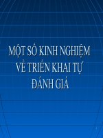 Kinh nghiem tu danh gia truong CD DH