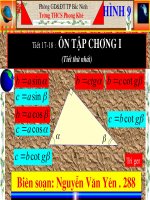 Hình 9 Tiết 17-18 Ôn tập chương I (T1)