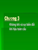 Không khí và sự biến đổi khí hậu toàn cầu