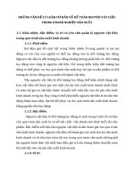 NHỮNG VẤN ĐỀ LÝ LUẬN CƠ BẢN VỀ KẾ TOÁN NGUYÊN VẬT LIỆU TRONG DOANH NGHIỆP SẢN XUẤT