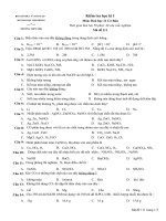 đề hóa HKI.11.cơ bản.hay