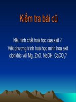 tiet 6 - Một số axit quan trọng