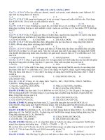 axit,este,aminoaxit trong de thi