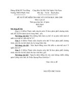 Đề thi + Đáp án Sử 6 (HKII)