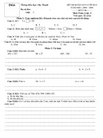 Toán 2: cuối kì II 08-09