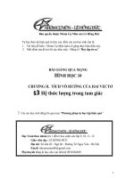 (Hình học 10 - Chương II) Bài giảng: Hệ thức lượng trong tam giác 