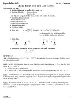 Các chủ đề ôn tập chương I lớp 11