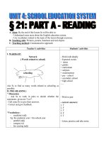 UNIT 4- SCHOOL EDUCATION SYSTEM