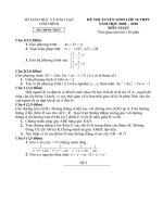 ĐÁP ÁN TOÁN 9 TS 10 (2009-2010)