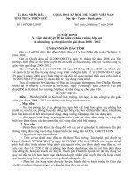 QD1697 của tỉnh về kiên cố trường học