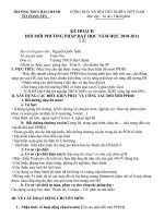 KẾ HOACH ĐỔI MỚI PPDH MÔN TOÁN