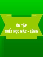 Ôn tập môn Triết học