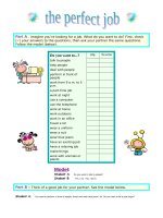 speaking- a perfect job