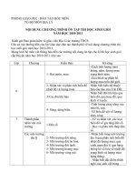 Nội dung bồi dưỡng HSG năm học 2010 - 2011