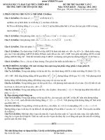 ĐỀ THI THỬ ĐẠI HỌC LẦN 2 MÔN TOÁN KHỐI D NĂM 2013
