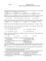 Đề thi môn Vật lí, đề số 7 (Dành cho thí sinh Ban Khoa học Xã hội và Nhân văn)