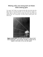 Những mốc son trong lịch sử thám hiểm không gian