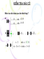 Phương trình chứa gttđ