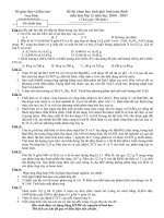 đề thi HSG Tỉnh Nam Định