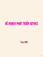 Lập Kế hoạch phát triển GD