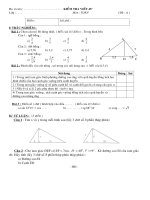 ĐỀ KIỂM TRA HÌNH 9 CHƯƠNG I (ĐỀ A, ĐỀ B)