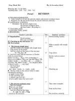 Giáo án Tiếng Anh 7 HK I (cực hay)