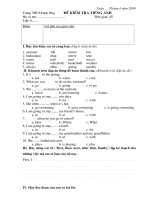 kiểm tra 1 tiết số 4