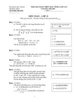 Đề thi HS giỏi máy tính cầm tay 2008-2009