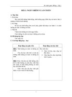 Giáo án An toàn Giao thông lớp 1